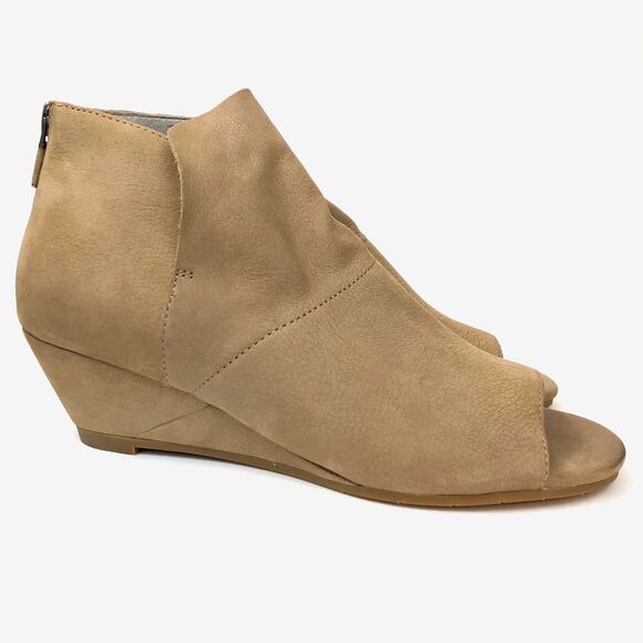Eileen Fisher Duffy Ankle Bootie Peep Toe Wedge Comfort Size 6.5 Women's - Picture 6 of 13